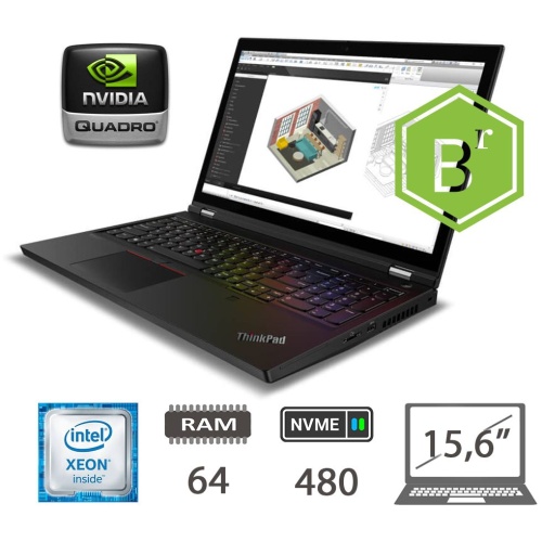 LENOVO P51 E3 1505M-V5/64/NVME480/M2200/W10P/2Y B