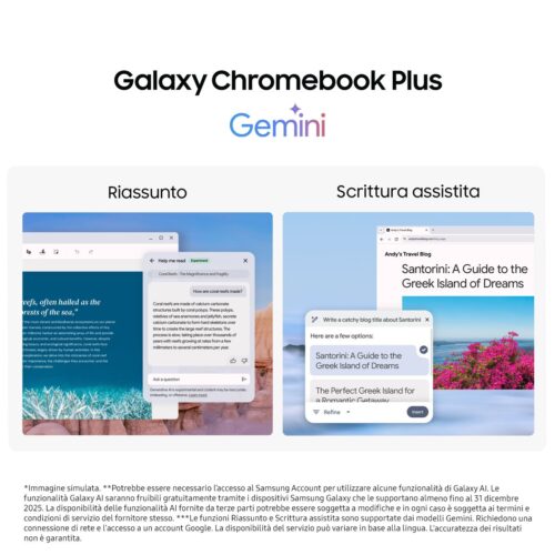 Galaxy ChromebookPlus 15.6 Core 3 16g 256GB Chrome - immagine 11
