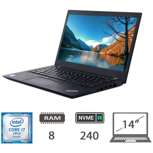 LENOVO T470S I7-6600U/8/NVME240/14/W10P/2Y
