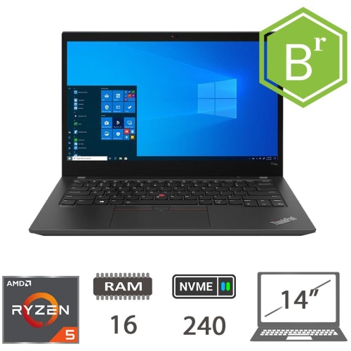 LENOVO T14S AMD RYZEN 5 4650U/16/NVME240/W10P/2Y B