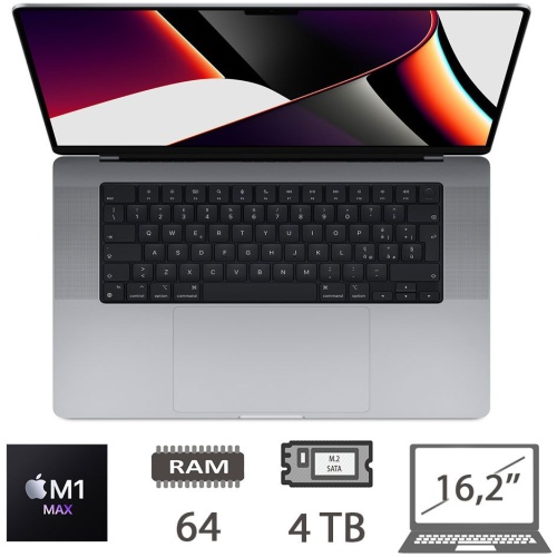 MBP 16,2 (2021)M1 MAX-10C/64/4TB/32C GPU/SG/2Y
