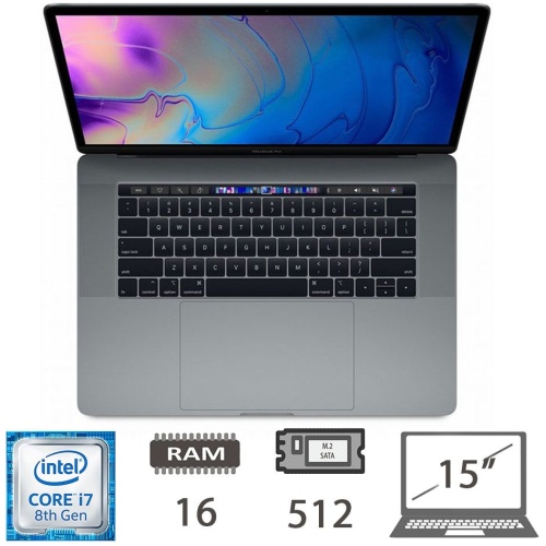 MBP 15,4 T.BAR(2018)I7-8850H/16/512/SG/2Y