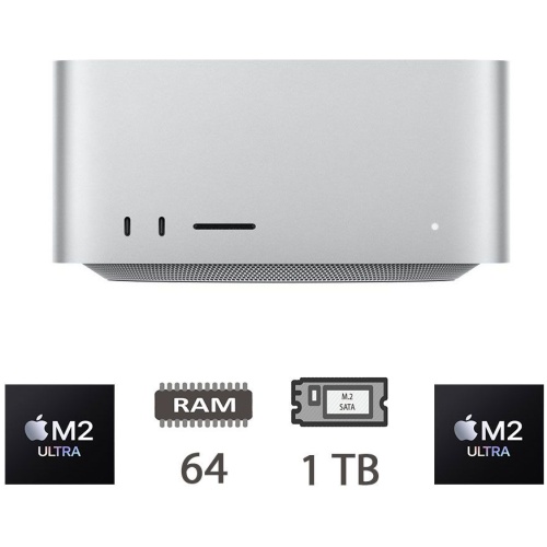 MAC STUDIO (2023)M2 ULTRA-24C/64/1TB/60C GPU/2Y