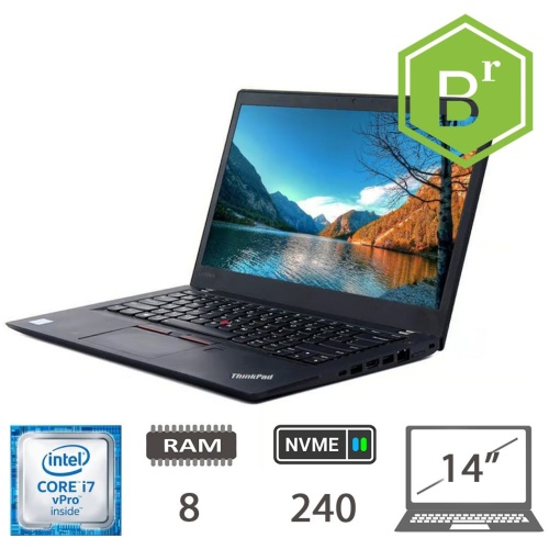 LENOVO T470S I7-6600U/8/NVME240/14/W10P/2Y B