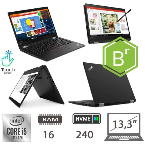 LENOVO X13 YOGA TS I5-10310U/8/NVME240/W11P/2Y B