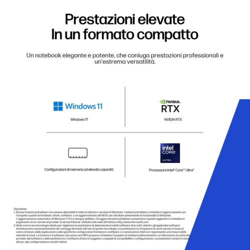 ZBOOK 8 16TG1I ULTRA7 255H 32/1 RTX500 W11P 3YOFF - immagine 7