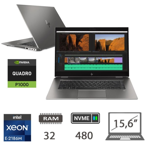 HP ZBOOK STUDIO G5 XEON E-2186M/32/NVME480/W11P/2Y