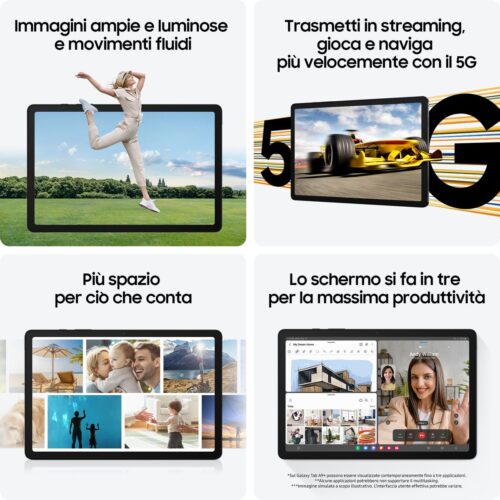GALAXY TAB A9+ 11 5g 6GB 128GB GRAY - immagine 5