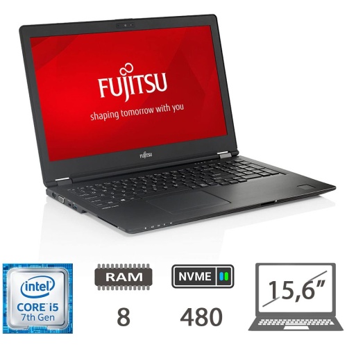 FUJITSU U757 -I5 7300U/8/NVME480/15.6/W10P/2Y