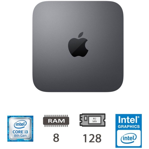 MAC MINI (2018)I3-8100/8/128M2/SG/2Y