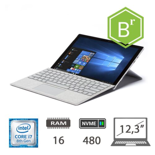SURFACE PRO 6 I7-8650U/16/NVME480/W10P/2Y SILVER B