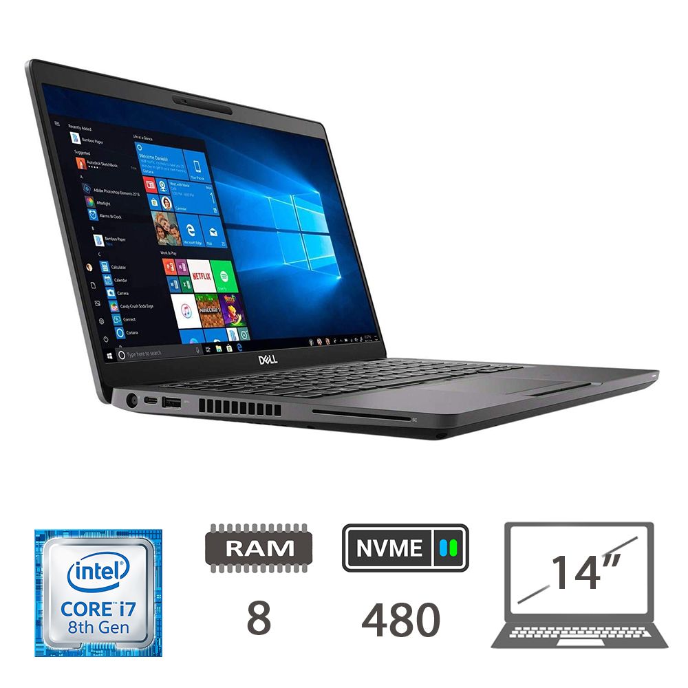 DELL LATITUDE 5400 - I7-8650U/8/480M2/14/W10P/2Y