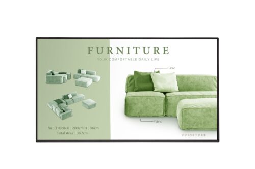 49  LED IPS, 3840X2160, 16:9, 500 NIT