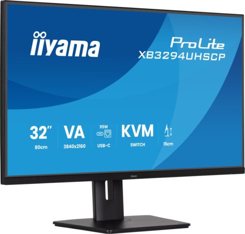 32  VA-panel, 3840x2160 DisplayPort, 2x HDMI, USB