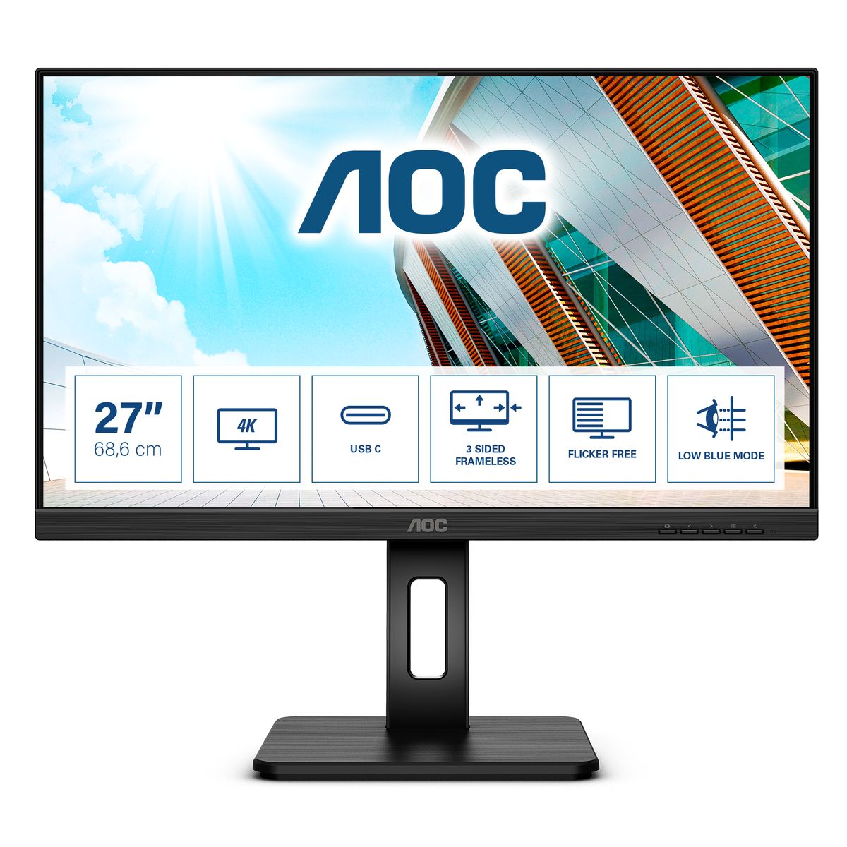 27 3840X2160 UHD HDMI/DP/USB-C(DP ALT MODE)