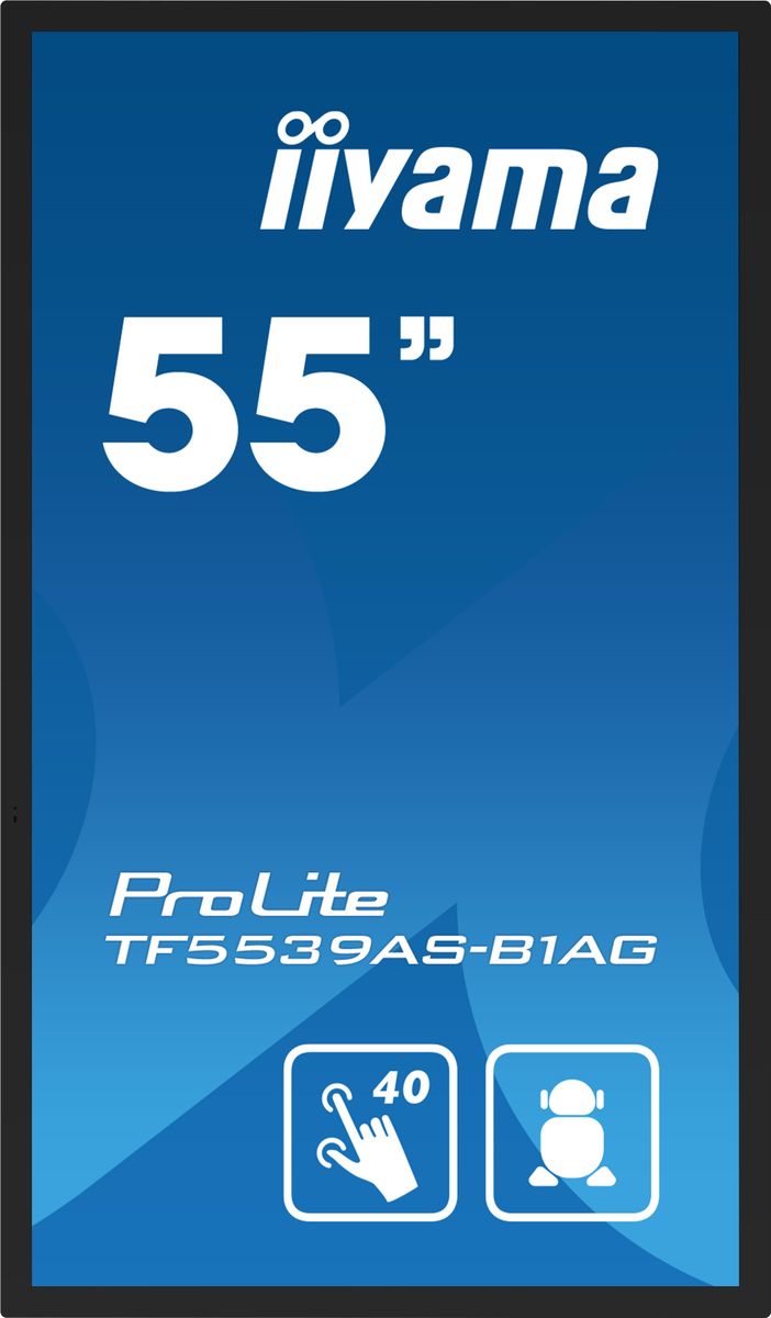 55 Bonded PCAP Anti-glare Bezel Free 40-Points