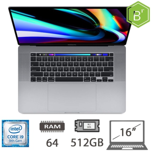 MBP 16 T.BAR(2019)I9-9980HK/64/512/SG/2Y - B