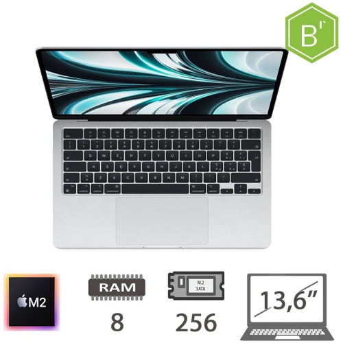 MBA 13,6 (2022)M2-8C CPU/8/256/8C GPU/SLV/2Y - B