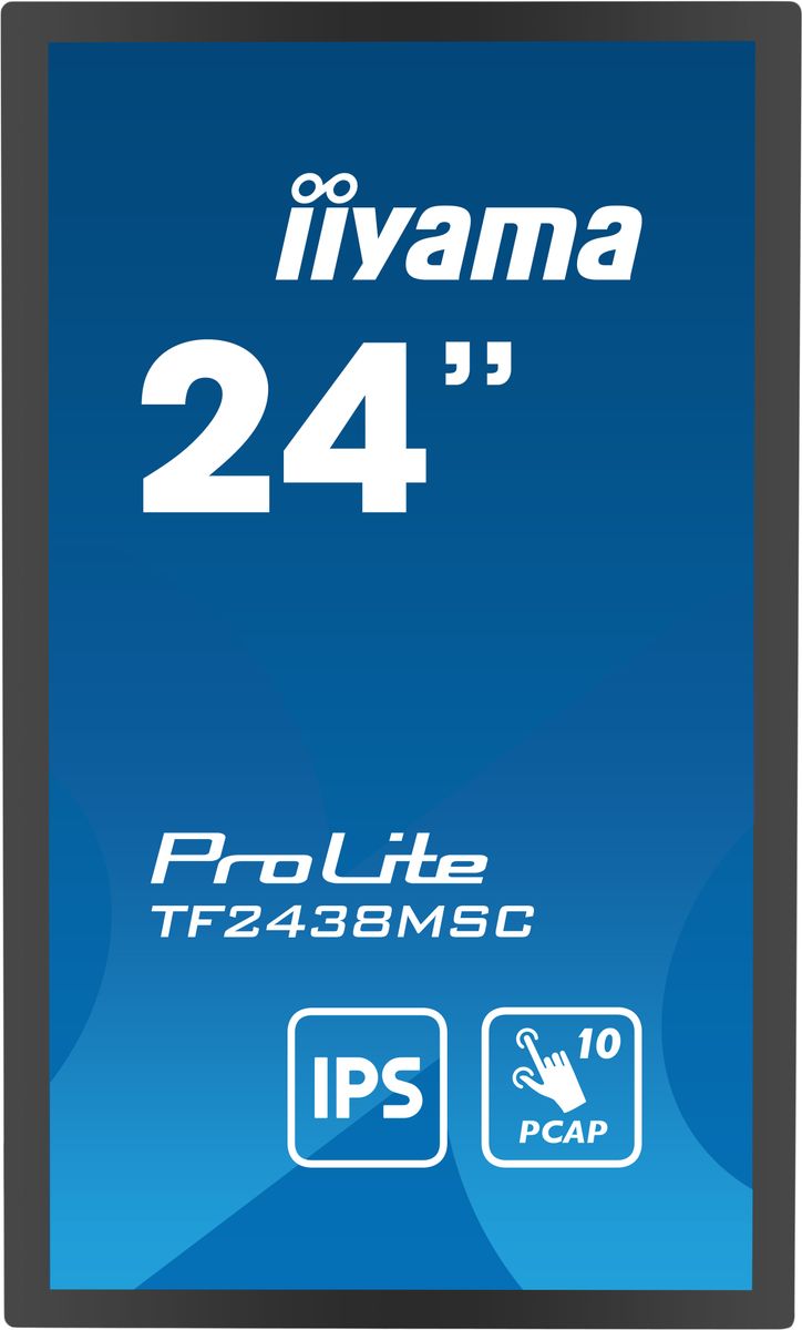23,8 10P Touch 1920x1080, IPS DP HDMI 525cd/m² - immagine 2