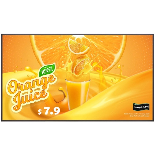 43 LED ADS, 3840X2160, 16:9, 500 NIT, 1200:1,