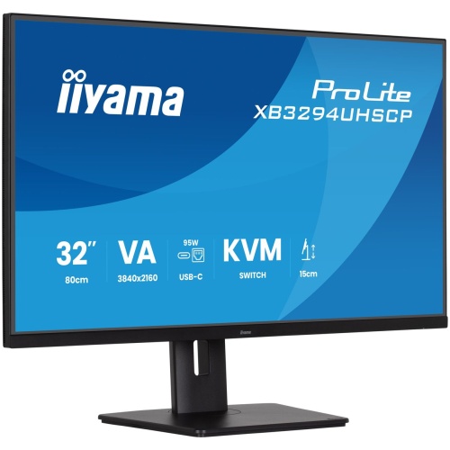 32  VA-panel, 3840x2160 DisplayPort, 2x HDMI, USB