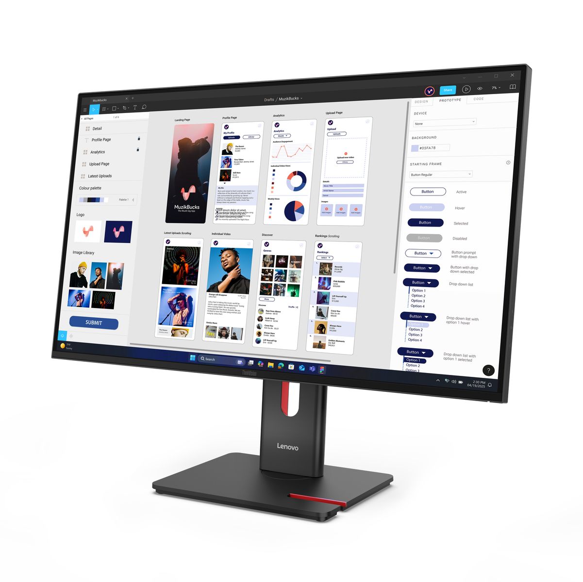 TS THINKVISION T32UD-40 31.5 IPS HDMI,DP,USB-C,ETH - immagine 11