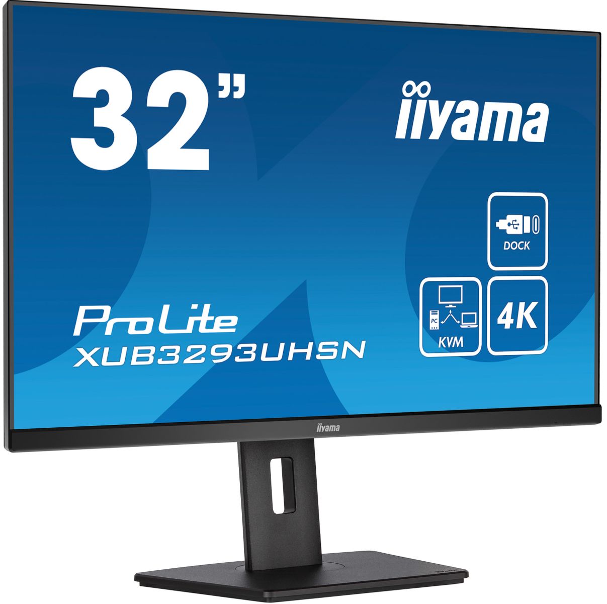 31,5 IPS, 3840X2160,1H1DP, USB-C DOCK - immagine 2