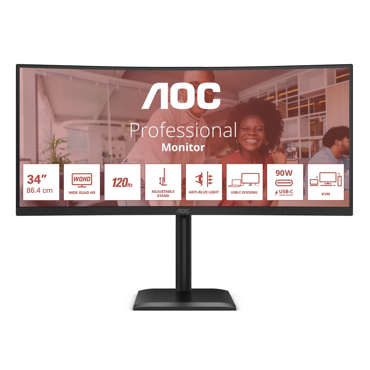 34 3440X1440 CURVO MULTIMED HDMIX2 DP USB - immagine 2