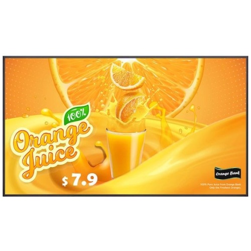 65 LED ADS, 3840X2160, 16:9, 500 NIT, 1200:1,