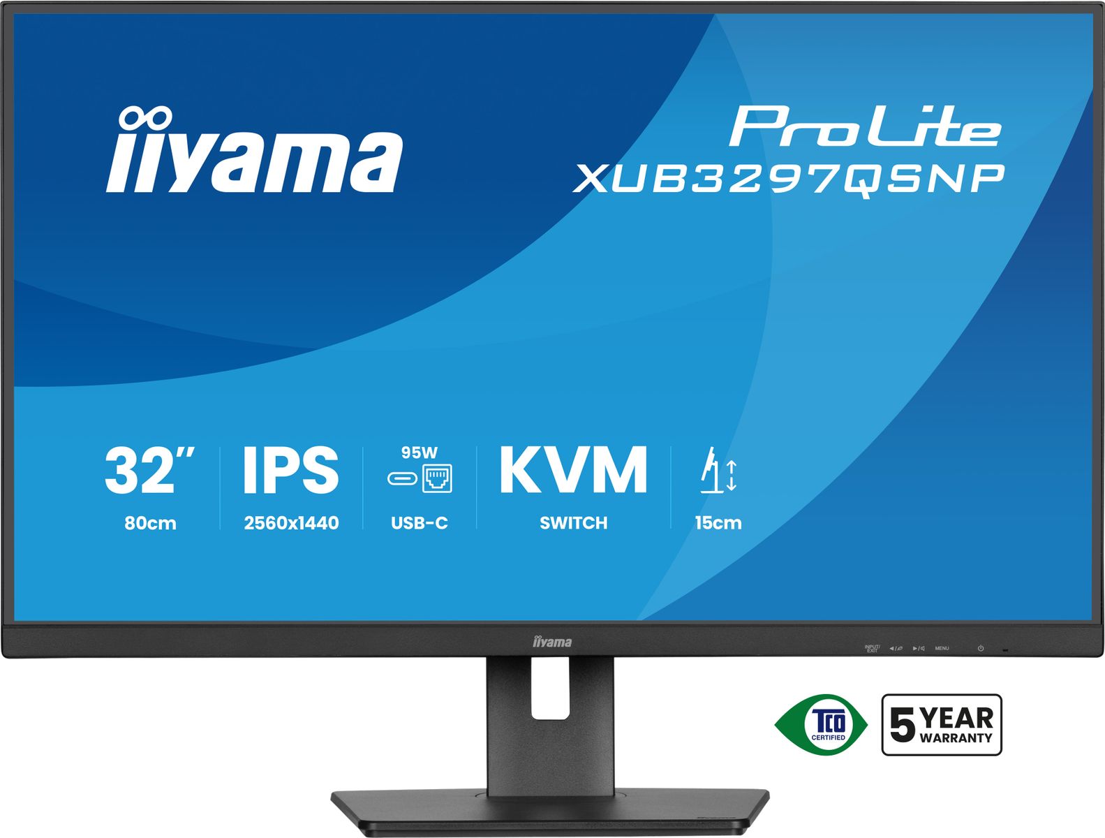32 IPS-panel, 2560x1440, 350cd/m², USB-C Dock - immagine 7