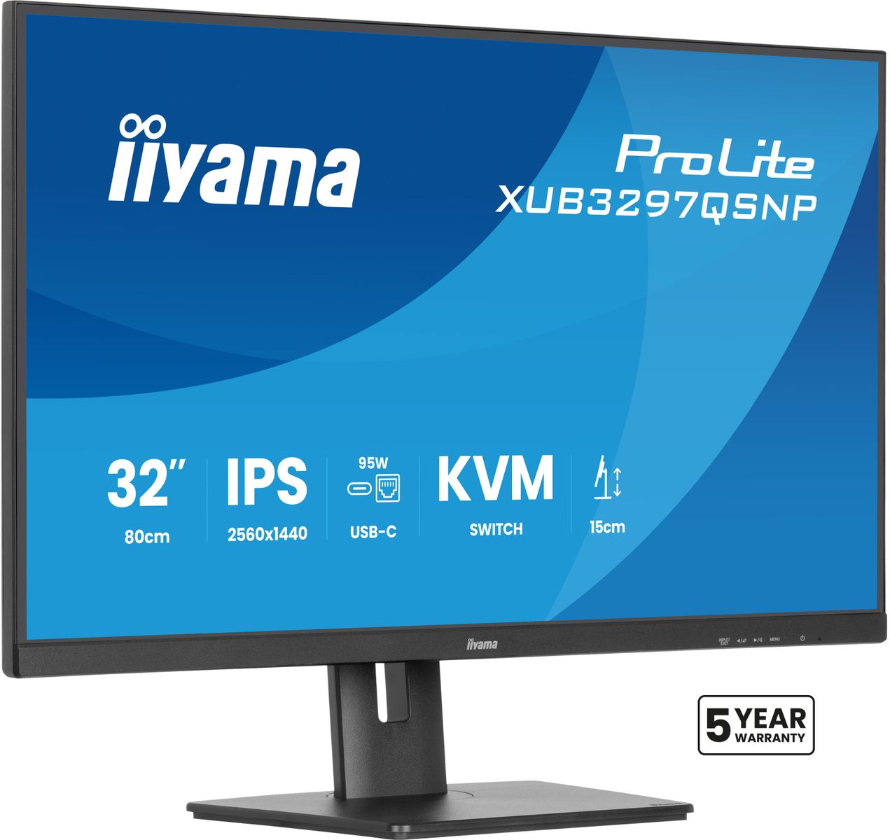 32 IPS-panel, 2560x1440, 350cd/m², USB-C Dock - immagine 10