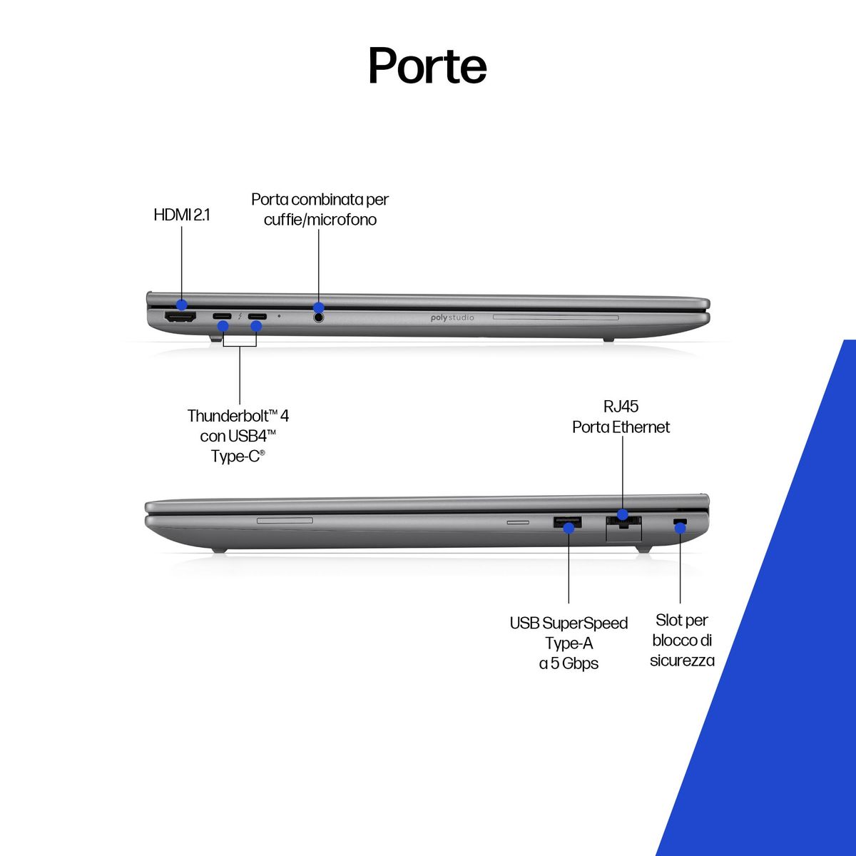ZBOOK 8 16G1I ULTRA7 255H 32/1 RTX500 W11P 3YOFF - immagine 4
