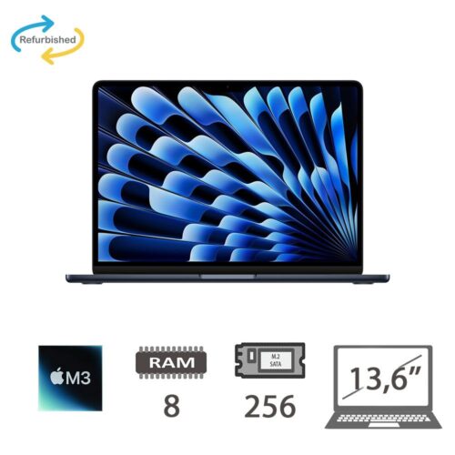 MBA 13,6 (2024)M3-8C CPU/8/256/8C GPU/MDN/2Y