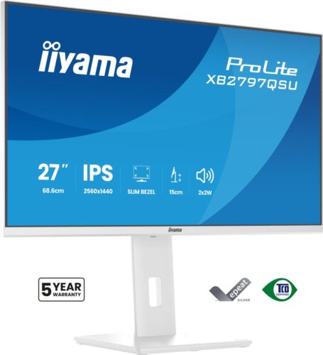 27  WHITE IPS 2560x1440 2xHDMI DP HUB USB MULTIMED