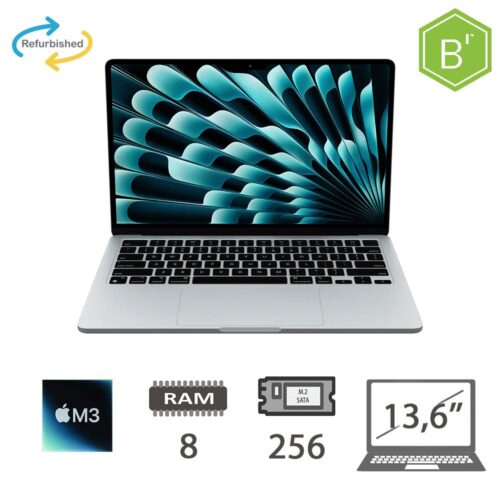 MBA 13,6 (2024)M3-8C CPU/8/256/8C GPU/SLV/2Y - B