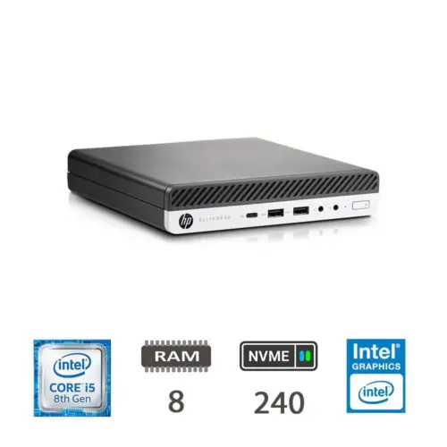 HP 800 G4 DM I5-8500T/8/NVME256/W11P/2Y