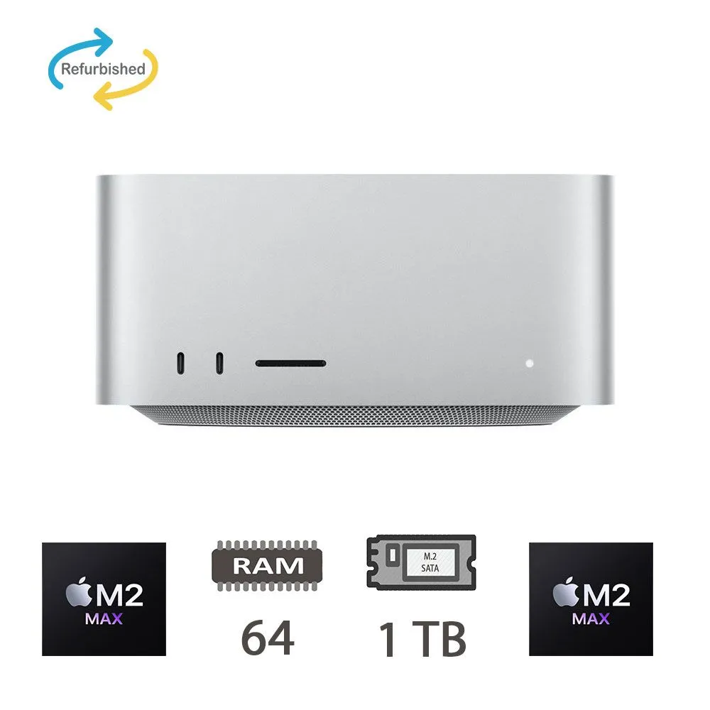 MAC STUDIO (2023)M2-MAX/12C/64/1TB/30C GPU/2Y