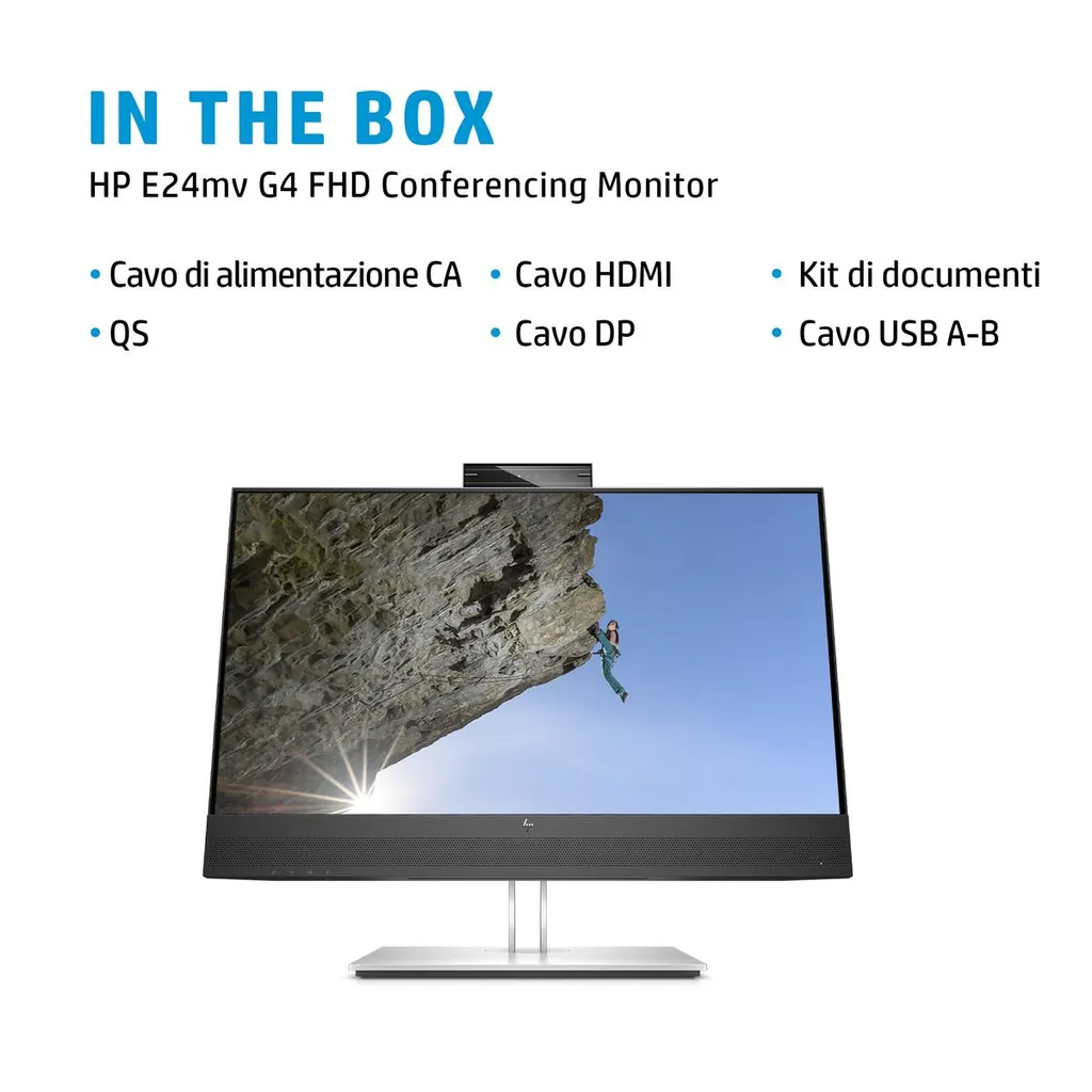 HP E24MV G4 CONF FHD 23.8 1920X1080 3YWOFF - immagine 10