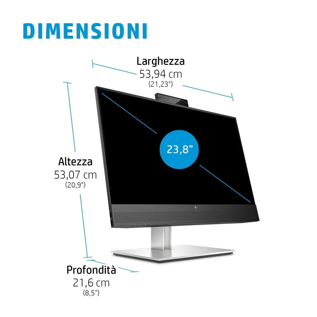 HP E24MV G4 CONF FHD 23.8 1920X1080 3YWOFF - immagine 7