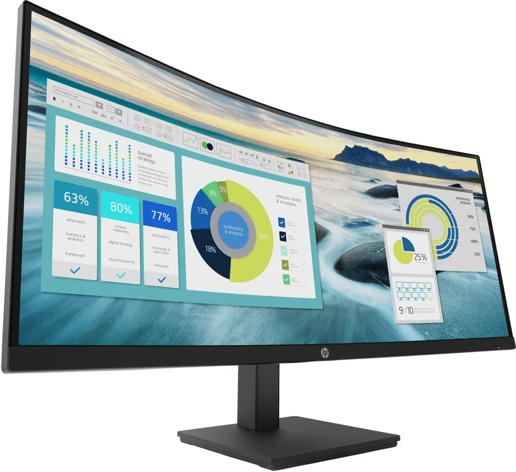HP P34HC G4 WQHD USB-C CURV 34 3440X1440 3YW - immagine 2