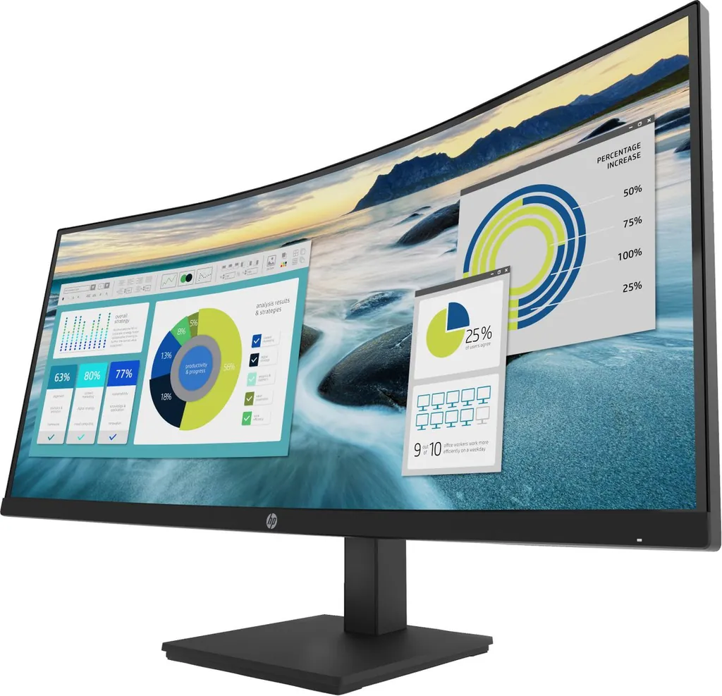 HP P34HC G4 WQHD USB-C CURV 34 3440X1440 3YW - immagine 3