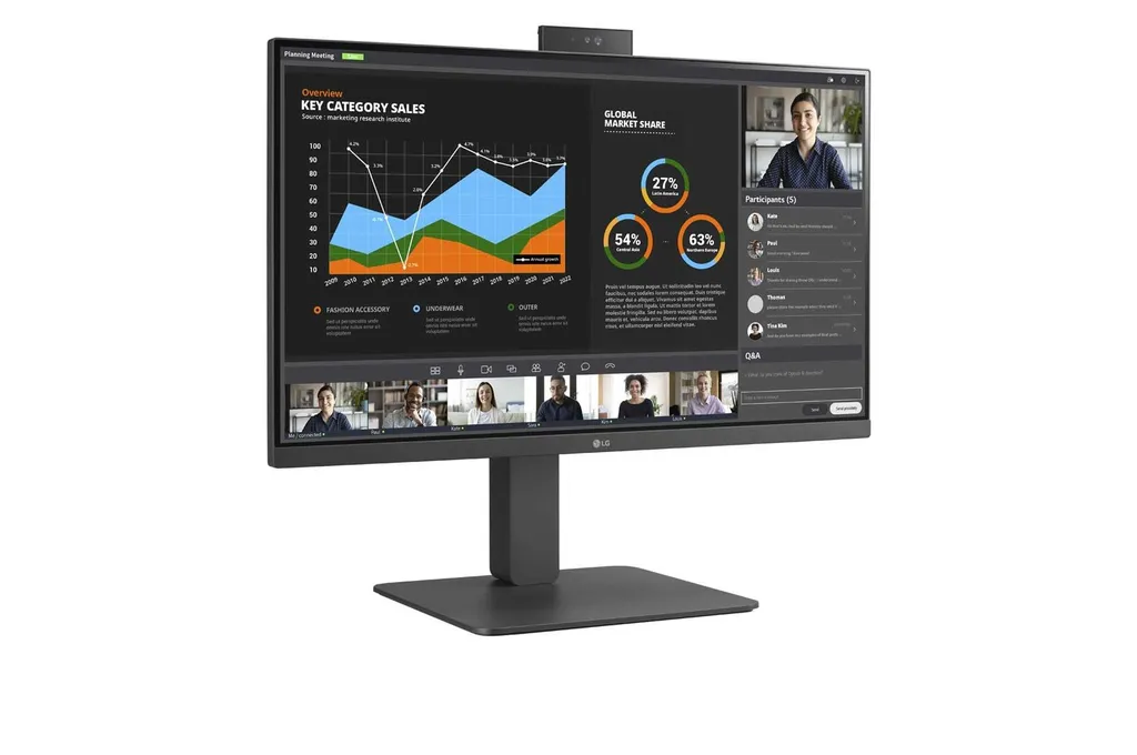 23,8 IPS BORDERLESS - WEBCAM FHD - immagine 5