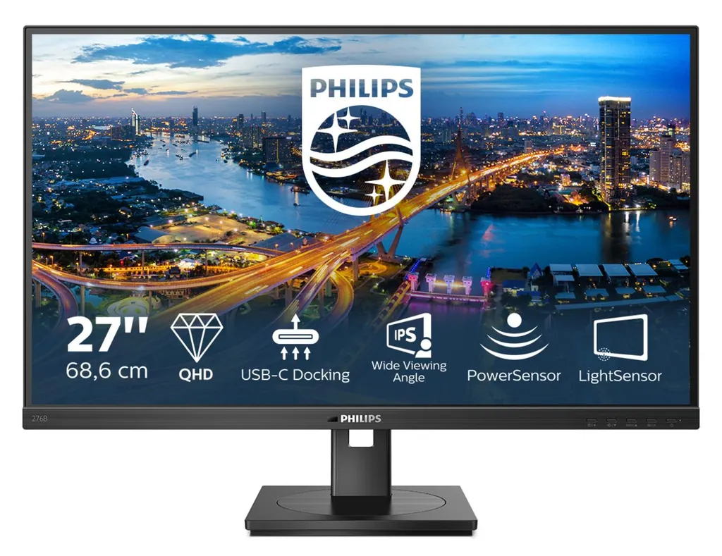 27 IPS USB-C DOCKING 2560*1440, 75 HZ, 350CD/M2