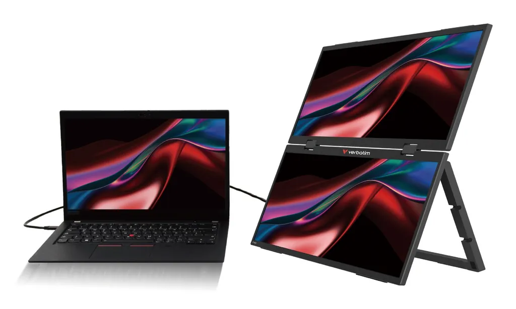 VERBATIM DUAL MONITOR PORTATILE 15,6 FHD - immagine 5