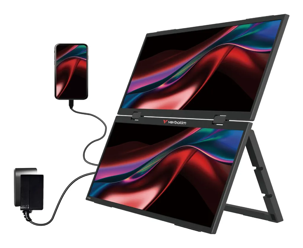 VERBATIM DUAL MONITOR PORTATILE 15,6 FHD - immagine 6