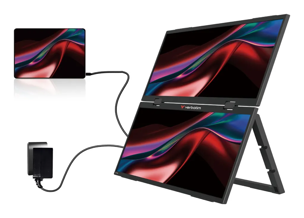 VERBATIM DUAL MONITOR PORTATILE 15,6 FHD - immagine 7