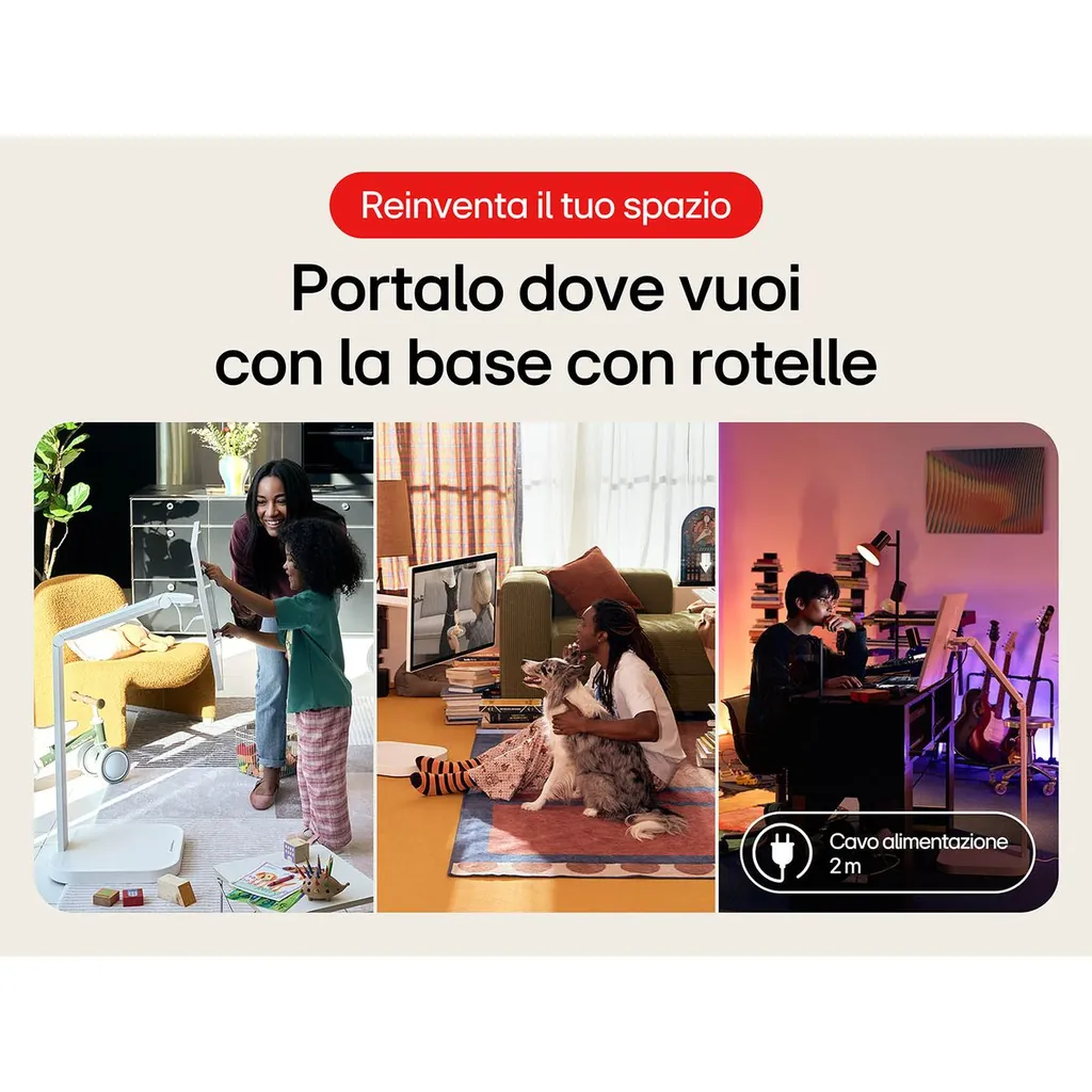 LG SWING 31,5 4k 16:9 IPS TOUCH base con rotelle - immagine 2