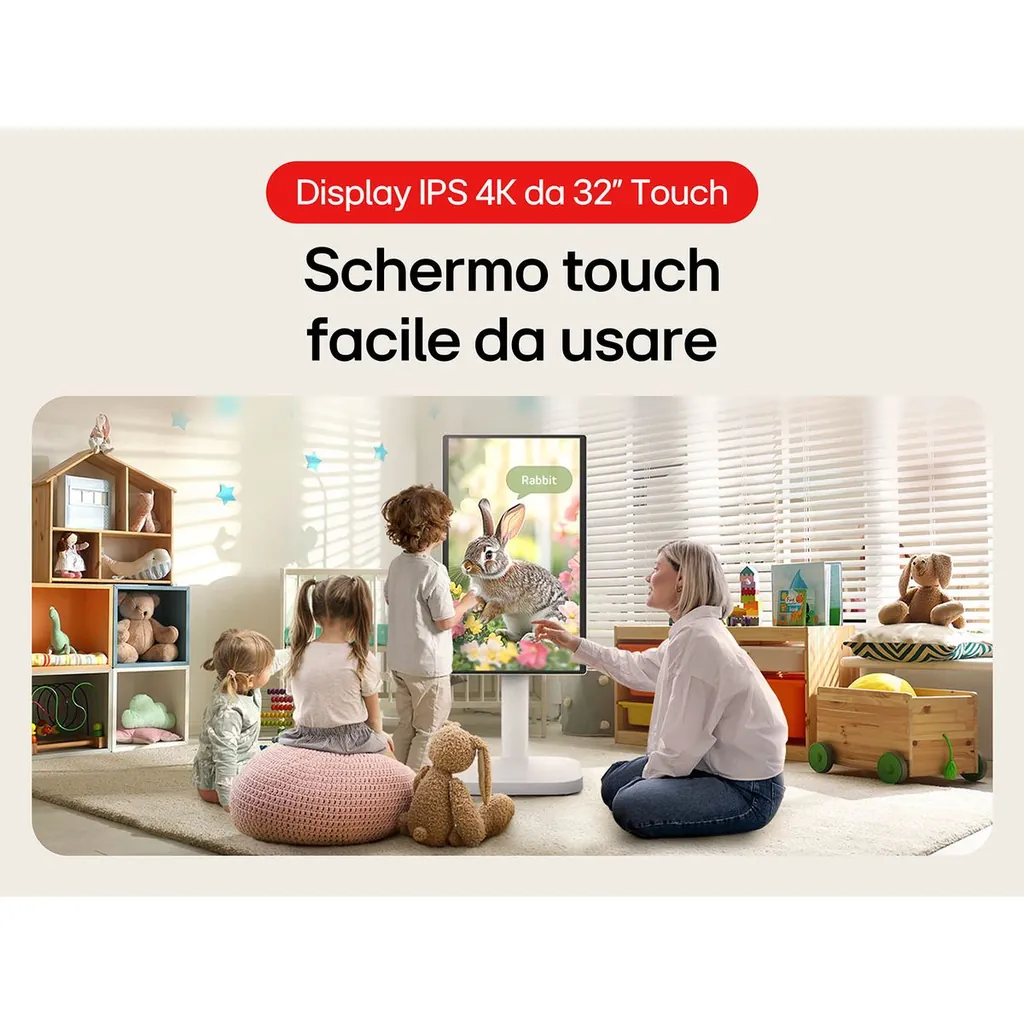 LG SWING 31,5 4k 16:9 IPS TOUCH base con rotelle - immagine 4
