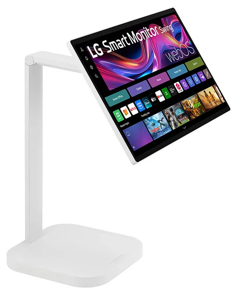 LG SWING 31,5 4k 16:9 IPS TOUCH base con rotelle - immagine 9