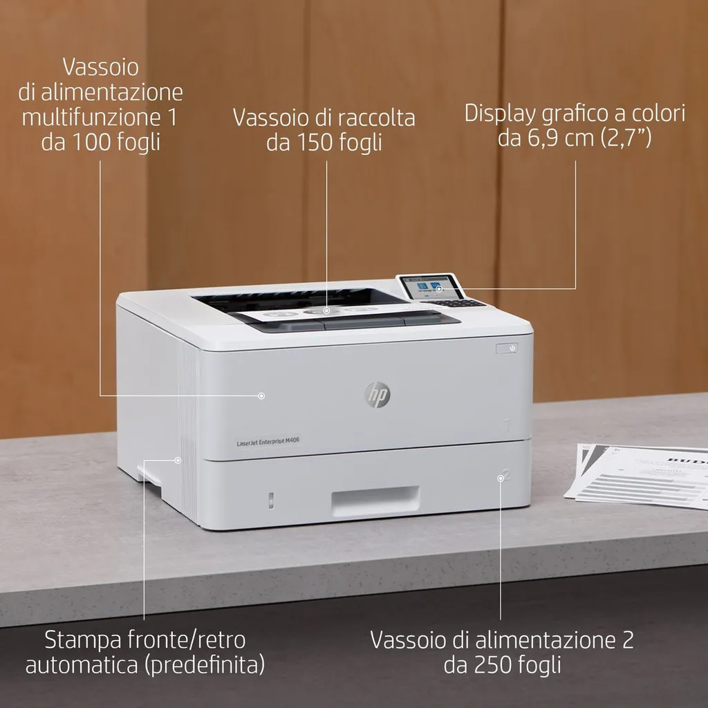 HP LJ ENT M406DN 40PPM ETH USB F/R 1YW - immagine 48